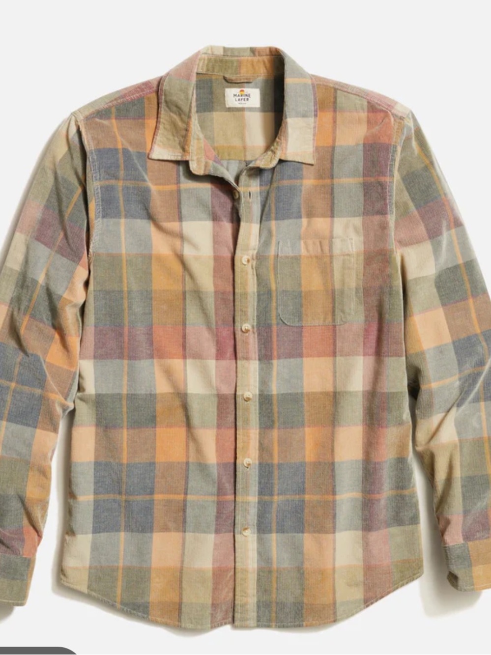 Marine Layer Lightweight Corduroy Shirt